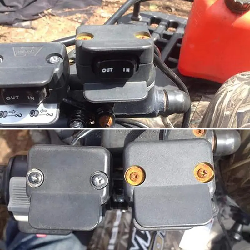 Universal 12V Winch Rocker Thumb Switch with Mounting Handlebar Control Line Warn Fit for ATV UTV Polaris Hisun Linhai YAMAHA