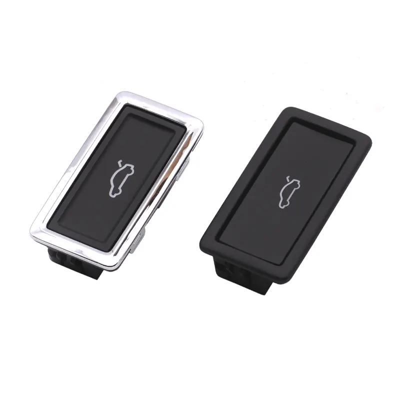 Car Electric Trunk Lid Lock Switch Push Button For Audi A4 B8 A6 C7 A8 Q7 VW Passat Skoda Octavia Superb Black Chrome