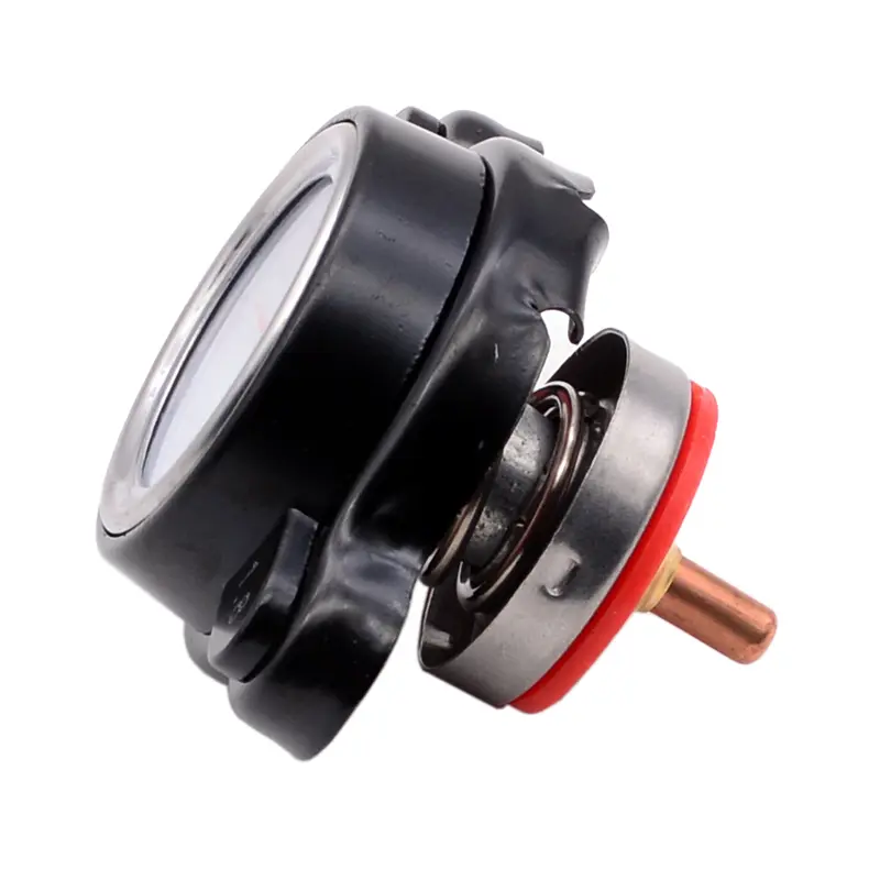 Universal High Pressure Radiator Cap Temperature Gauge, 1.8 Bar Radiator Cap 25.6Psi For Honda,Kawasaki,Suzuki,Yamaha,KTM