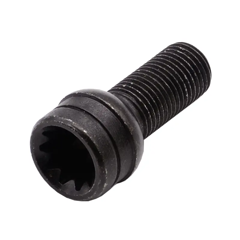 Car Steel Wheel Bolt & Lock Lug Nut Set With Key For AUDI VW Golf Jetta Bora Beetle Passat M14*1.5MM Black 1K0698137 10 Teeth