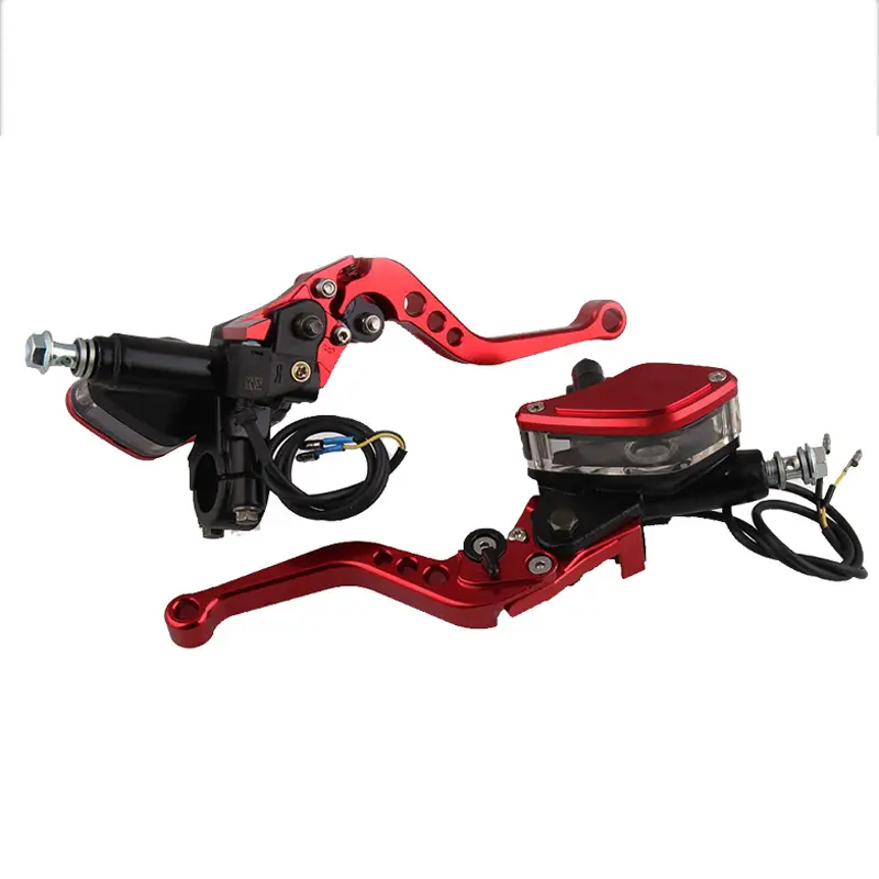 2PCS L+R Lever Adjustable Handle Hydraulic clutch Brake Pump Master Cylinder Motorcycle Racing For HONDA Yamaha Kawasaki Brake
