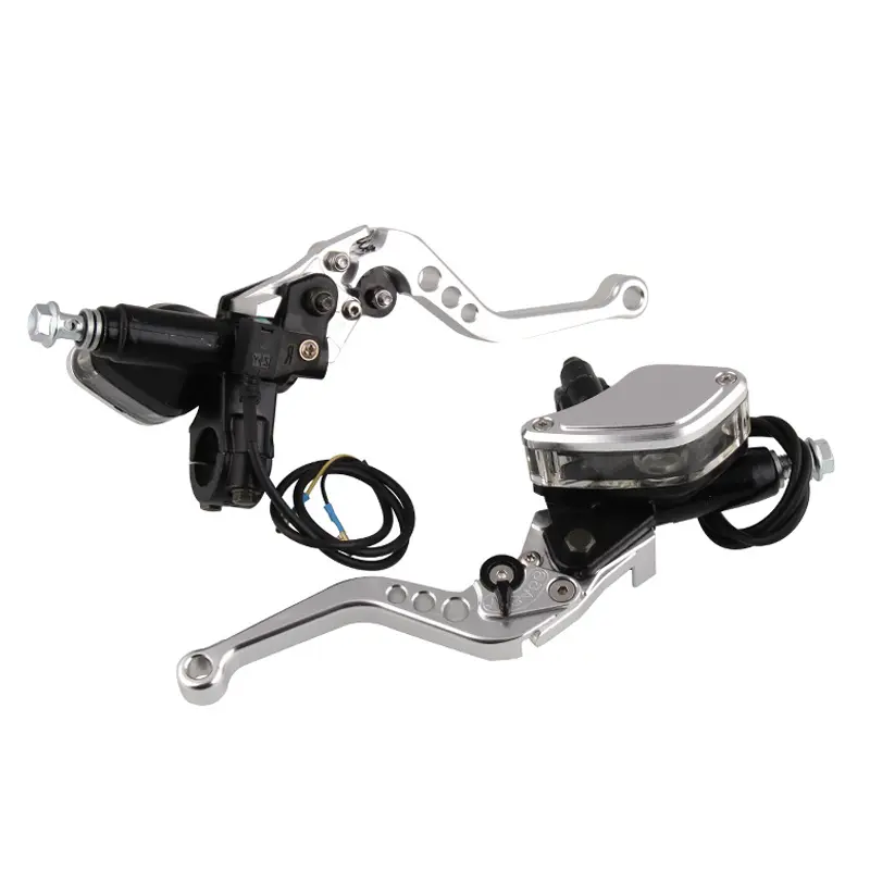 2PCS L+R Lever Adjustable Handle Hydraulic clutch Brake Pump Master Cylinder Motorcycle Racing For HONDA Yamaha Kawasaki Brake