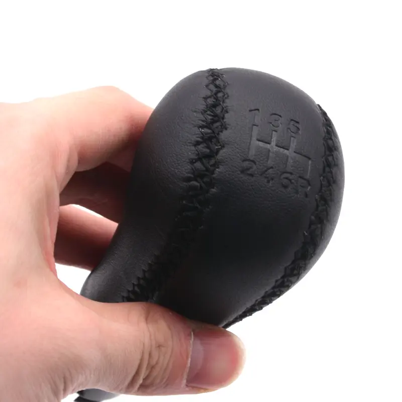 6 Speed 5 Speed For Volvo S60 S80 V70 XC70 Black PU Leather Gear Lever Shift Knob Handball Ball Accessories