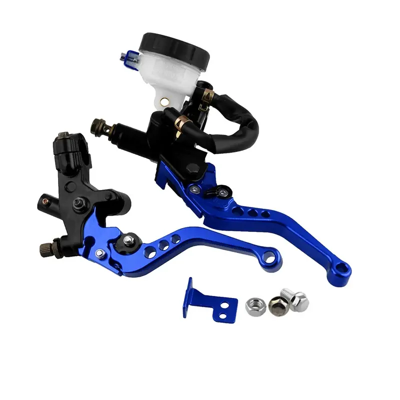 HAOTOM Left+Right/Set Universal 7/8" 22mm Motorcycle Clutch Brake Master Cylinder Reservoir Levers Kit Fluid Reservoir Set