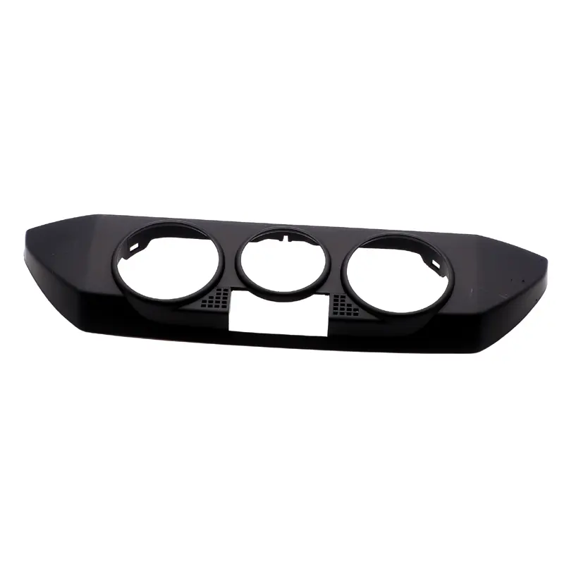 Car Front Dashboard A/C Heater Control Panel Trim Cover Cap For VW Polo 9N 2002 2004 2008 2010 6Q0820075C 1QA Black