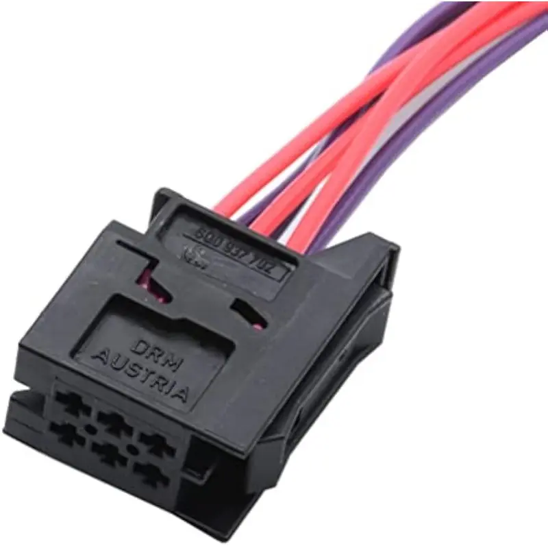 Taillight Wire Harness Connector 6 Pin Rear Tail Light Loom Wiring Female Plug For Audi A1 2010-2018 Q3 2011-2018 Q5 6Q0937702