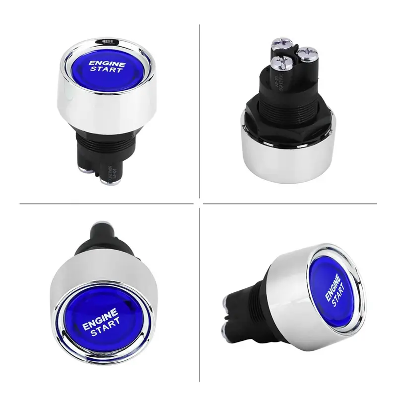 Universal DC 12V 50A Car Switch Engine Start Starter Switch Racing Illuminated Push Button Touch Momentary Reset Red Blue Green