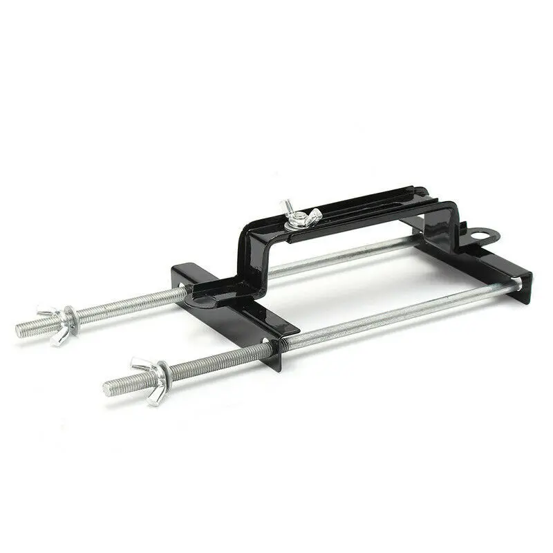 Universal Adjustable Car Crossbar Battery Tie Hold Down Rod Bracket Holder Storage Rack Tray Hooks