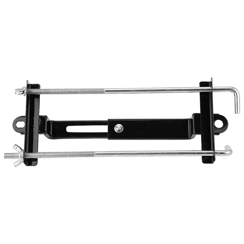 Universal Adjustable Car Crossbar Battery Tie Hold Down Rod Bracket Holder Storage Rack Tray Hooks