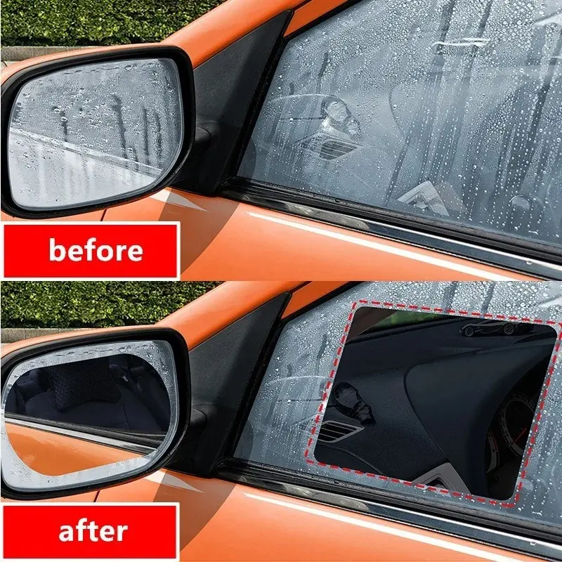 Car Side Window Rearview Rain Film 30cmx100cm Anti-Fog Rain-proof Home Window Bathroom Mirror Waterproof Sticker Films Decals