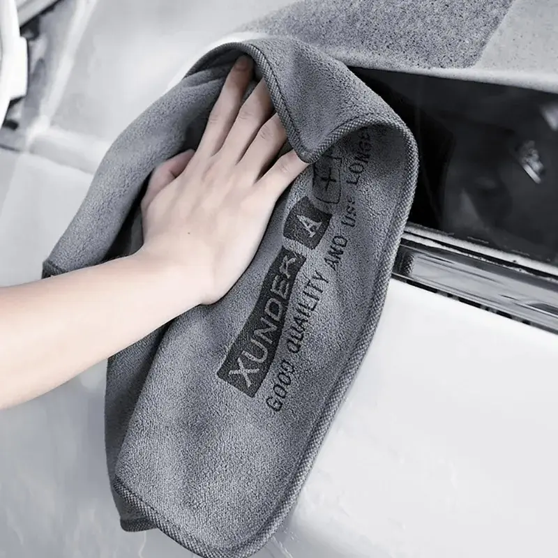 2PCS Car Wash Towel High-end Microfiber Towel Car Cleaning Drying Cloth Hemming Cloth Detailing Wash Thicken Auto Care Rag