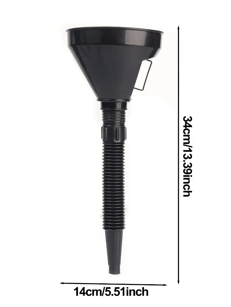 Car Engine Refueling Funnel with Strainer Removable Filter for Liquid Oil Gasoline Motorcycle Truck Fuel Filling Equipment Tools