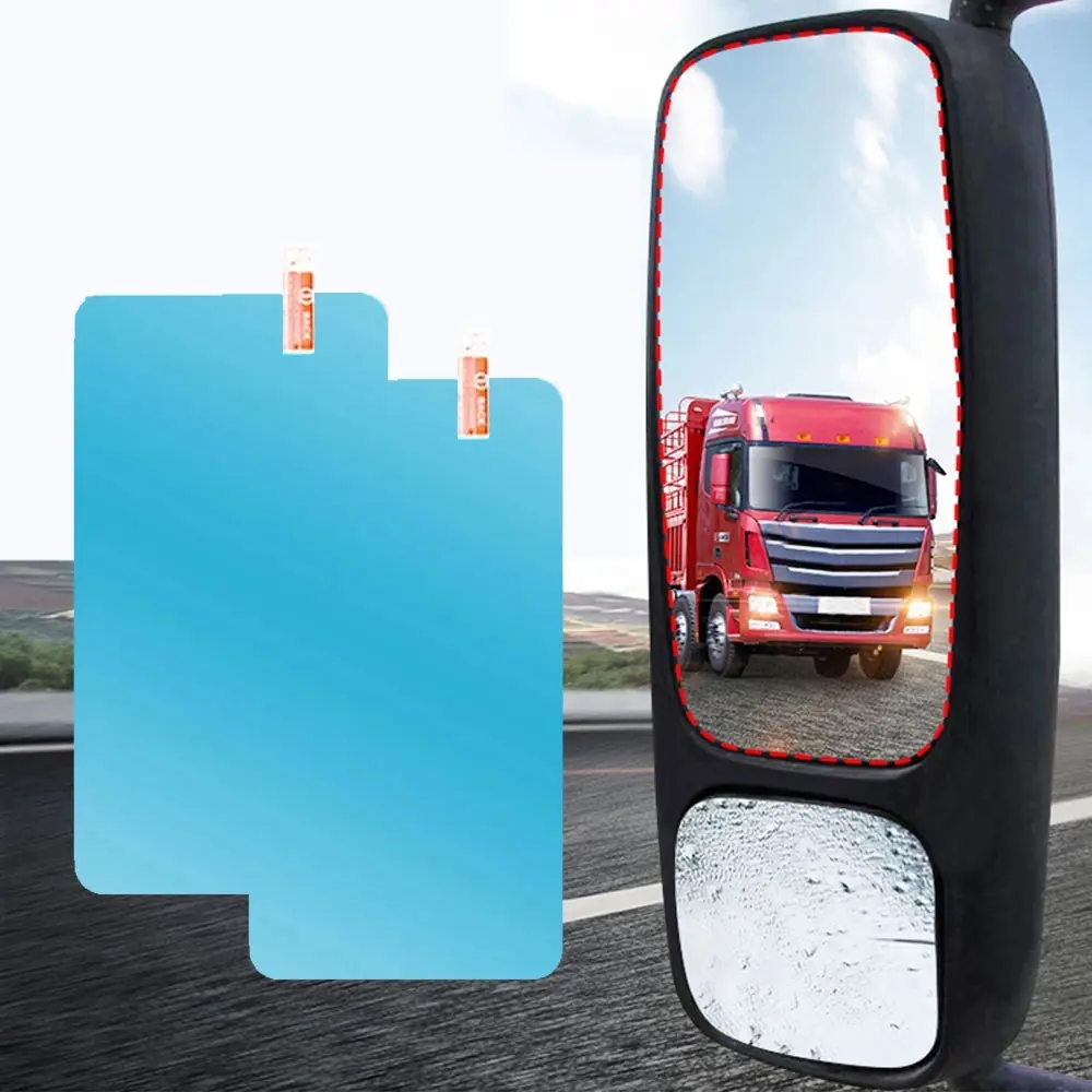 For All Sizes Car Truck Rearview Mirror Rain-proof Film Waterproof Anti-fog Mirror Stickers Window Glass Decal Auto Clear Films
