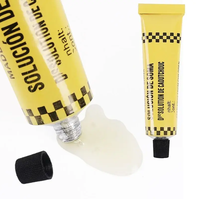 1/2/4pcs Motorcycle Bicycle Electric Bike Tire Repairing Glue Inner Tube Puncture Repair Glue Rubber Cement Adhesive Repair Tool
