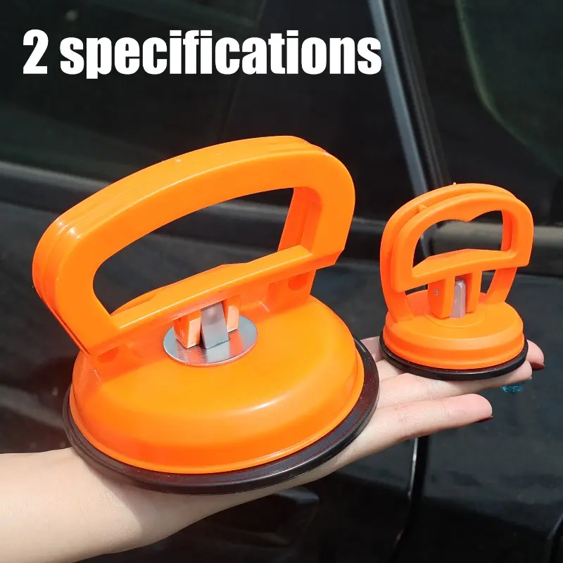 2pcs Car Suction Cup Dent Repair Artifacts Universal Heavy Duty Suction Cups Black Orange Color Car Body Paint Dent Repair Tools