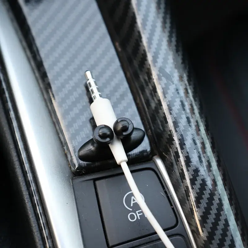 1-20PCS Car Wire Cable Holder Auto Charger Line Clasp Multifunctional Tie Clip Fixer Organizer High Quality Headphone Cable Clip
