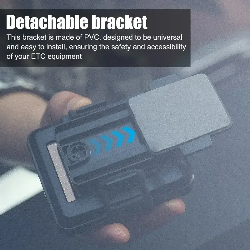 Universal Car ETC Bracket Multi-functional Detachable Mounting ETC Equipment Fixing Base PVC Automotive Interior Accessories
