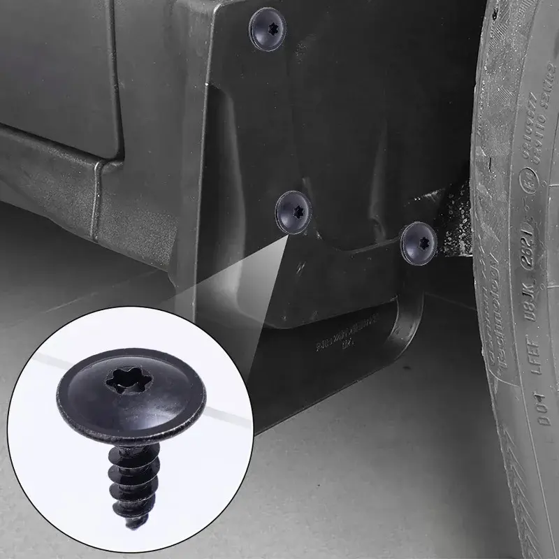 Auto Body Screws M5*16 Metal Self-Tapping Screws N90974701 Car Mudguard Wheel Arch Bumper Fasteners For Volkswagen Porsche Audi