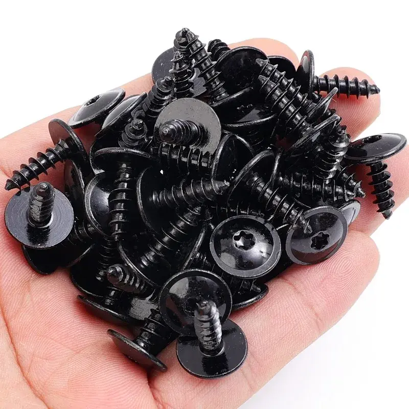 Auto Body Screws M5*16 Metal Self-Tapping Screws N90974701 Car Mudguard Wheel Arch Bumper Fasteners For Volkswagen Porsche Audi