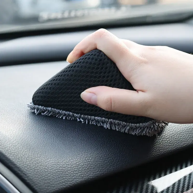 Triangle Car Waxing Sponge Microfibre Interior Cleaning Leather Care Sponges Auto Body Polishing Tools Cars Beauty Accessories