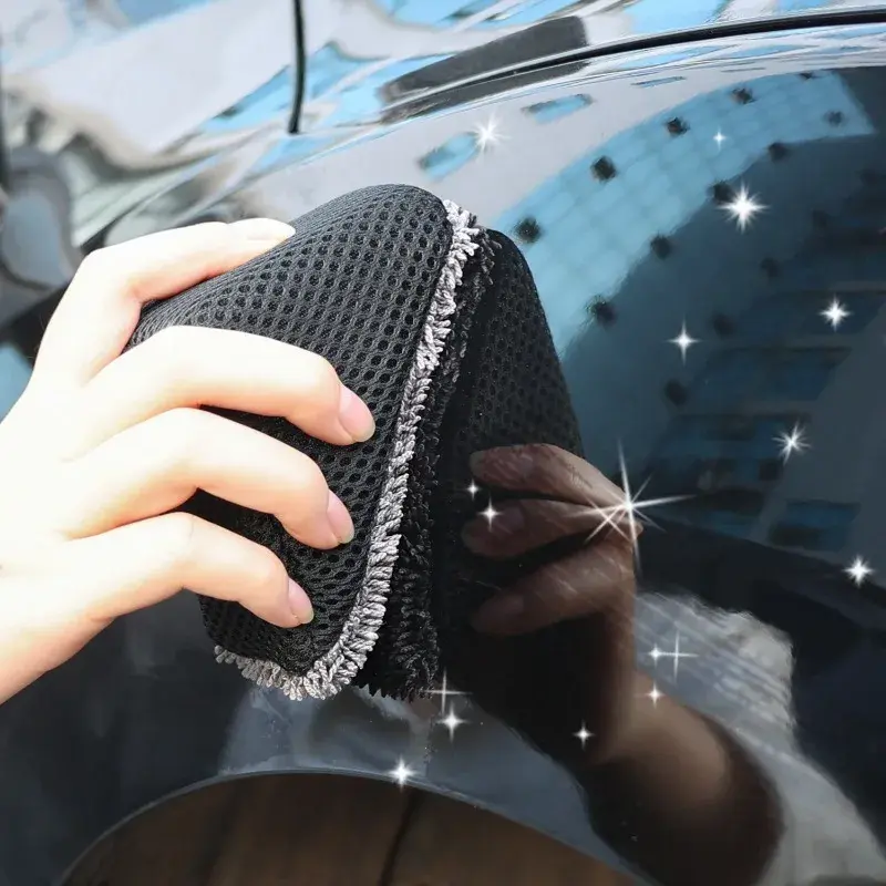 Triangle Car Waxing Sponge Microfibre Interior Cleaning Leather Care Sponges Auto Body Polishing Tools Cars Beauty Accessories