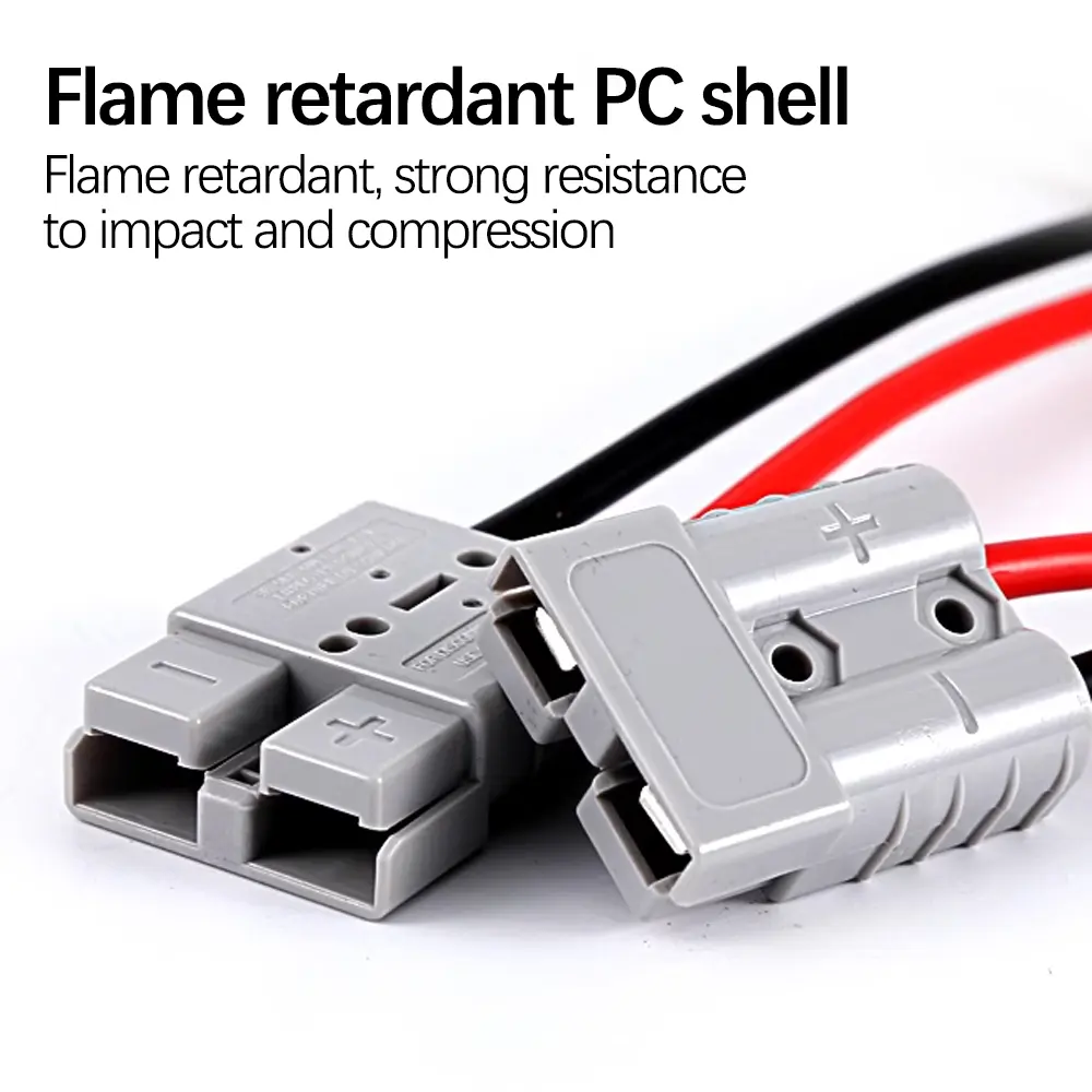 Forklift Battery Charging Plug 50A 120A High Current 2 Pin Power Connector For Anderson Battery Charging Connectors