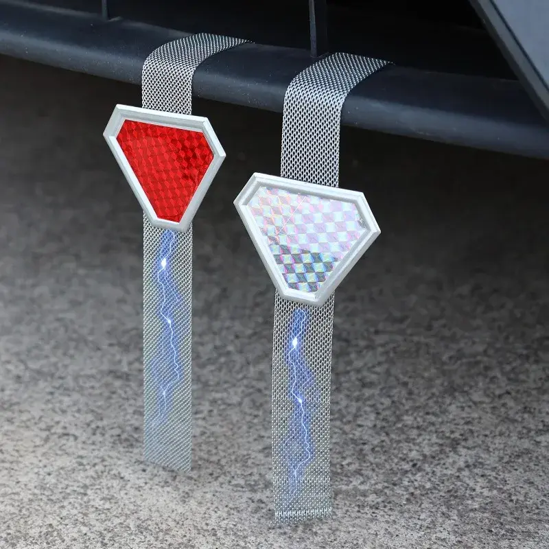 3/1PCS Car Anti-Static Belts Night Driving Safety Warning Reflective Strap Auto Electrostatic Canceller Belt Cars Accessories