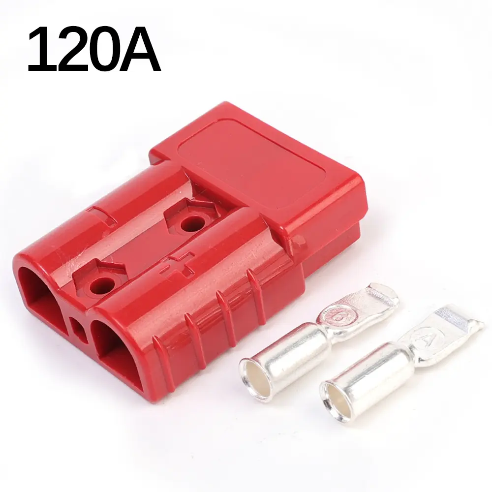 Forklift Battery Charging Plug 50A 120A High Current 2 Pin Power Connector For Anderson Battery Charging Connectors