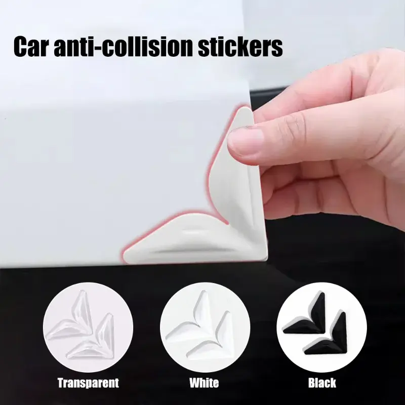 Car Door Corner Protective Cover Anti-collision Stickers Waterproof Triangle Bumper Cover Styling Mouldings Car Accessories