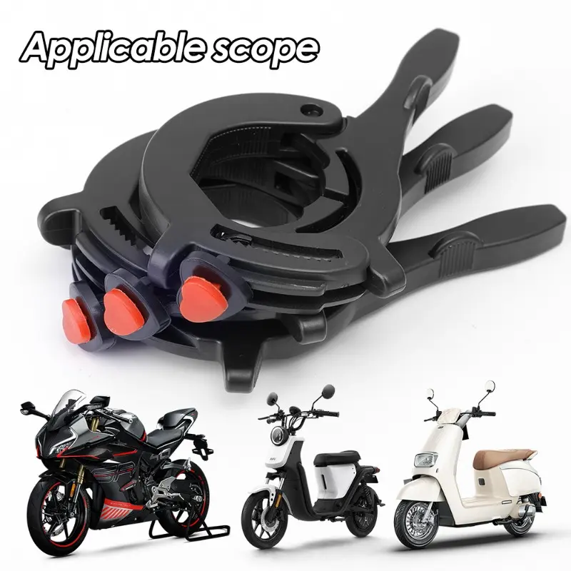 Motorcycle Cruise Control Clamp Handlebar Throttle Lock Motor Cruise Control Assist Retainer Grip Safe Flexible One Click Unlock
