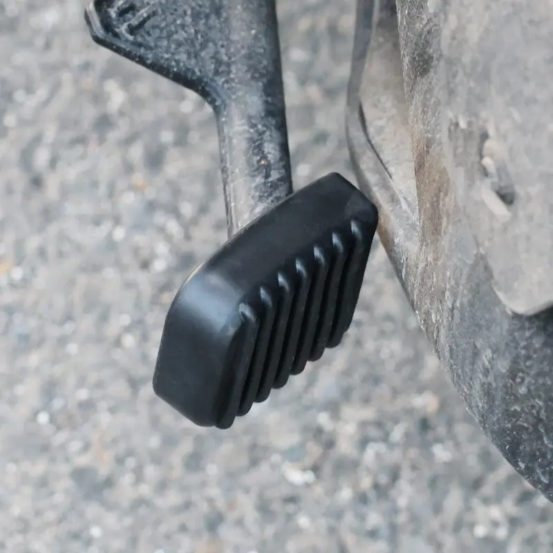 Motorcycle Universal Side Support Angle Bracket Black Rubber AntiSlip Floor Mat Footrest Base Bracket Pad Motorcycle Accessories