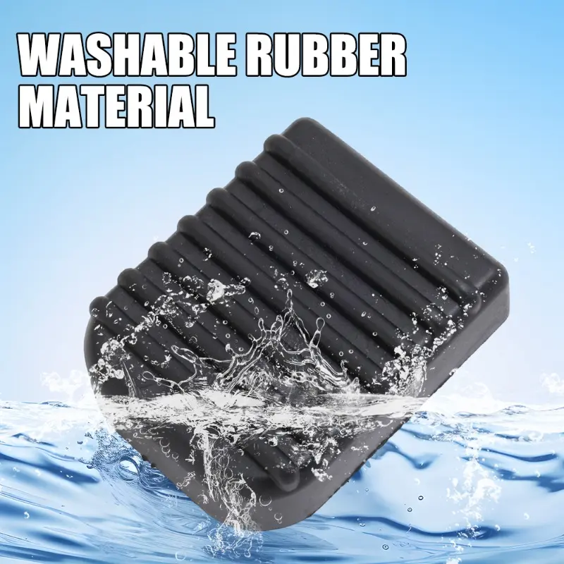 Motorcycle Universal Side Support Angle Bracket Black Rubber AntiSlip Floor Mat Footrest Base Bracket Pad Motorcycle Accessories