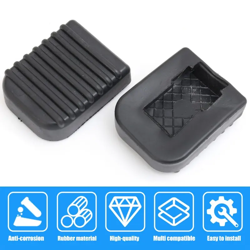 Motorcycle Universal Side Support Angle Bracket Black Rubber AntiSlip Floor Mat Footrest Base Bracket Pad Motorcycle Accessories