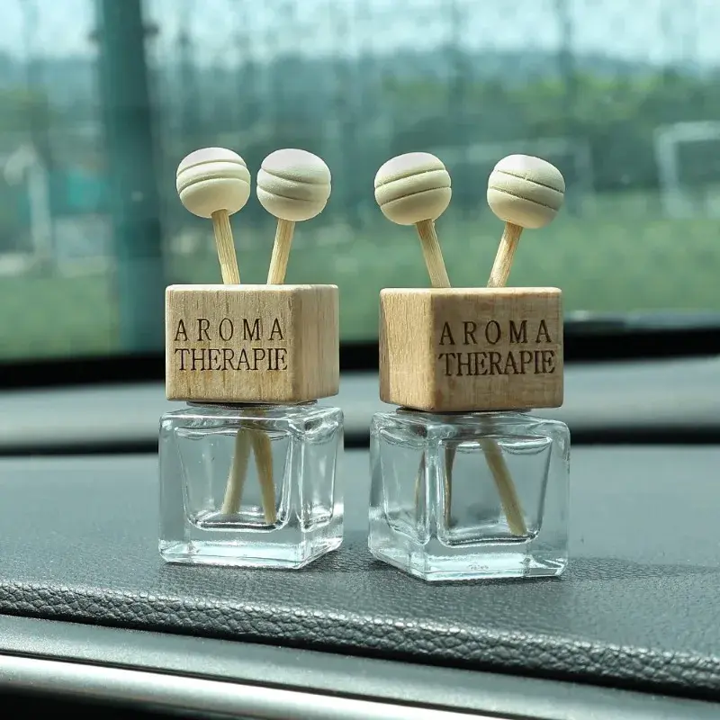 8ml Car Air Vent Perfume Bottle Auto Air Freshener Bottle Outlet Perfume Clip Diffusion Jar Car Charm Interior Accessories1-5pcs