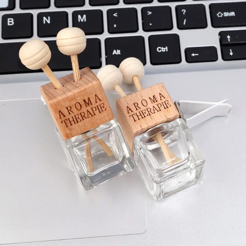 8ml Car Air Vent Perfume Bottle Auto Air Freshener Bottle Outlet Perfume Clip Diffusion Jar Car Charm Interior Accessories1-5pcs