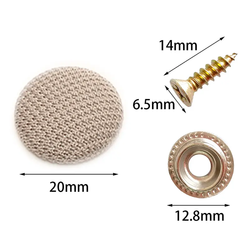 Car Roof Cloth Fixing Buckle Snap Rivets Retainer Car Interior Ceiling Buckles Headliner Auto Roof Metal Buckle Auto Accessories
