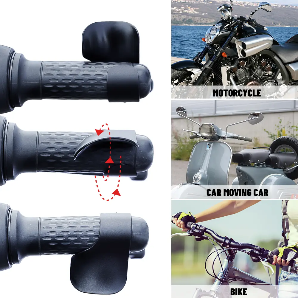 Motorcycle Accelerator Booster Assist Handle Control Grip Throttle Assistant Clip  Thumb Assist Labor Saver Motore Accessories