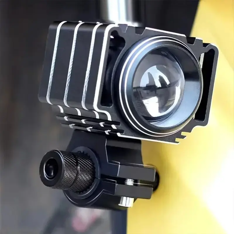 1/2 Sets Motorbike Mudguard Spotlight Brackets LED Headlight Support Base M8/M6 External Modification Aluminum Alloy Stands