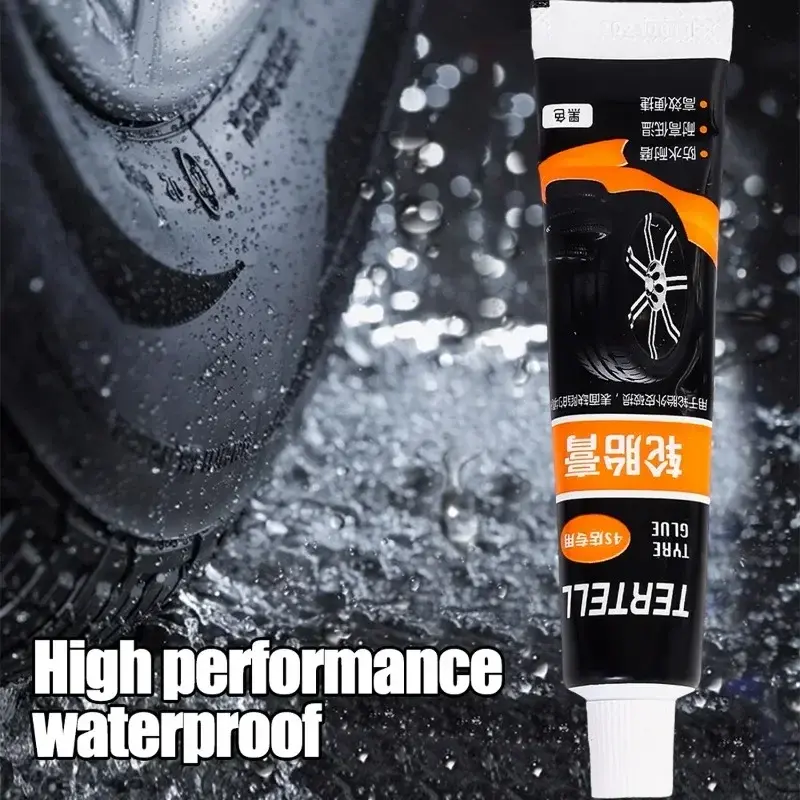 60ml Waterproof High Temperature Resistant Tyre Repair Liquid Black Strong Rubber Glues Adhesive Glue Automotive Repairs Tools