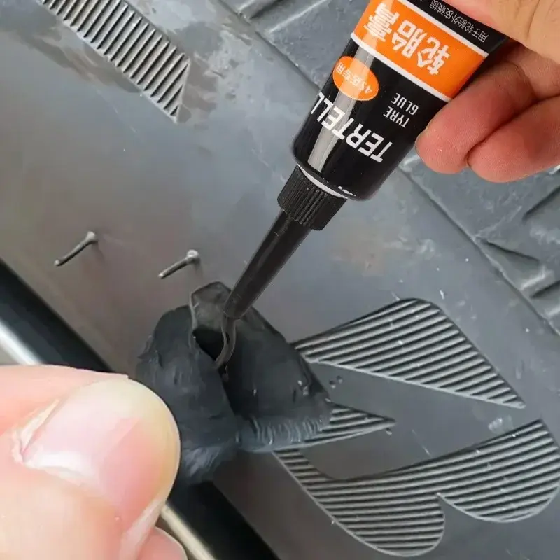 60ml Waterproof High Temperature Resistant Tyre Repair Liquid Black Strong Rubber Glues Adhesive Glue Automotive Repairs Tools