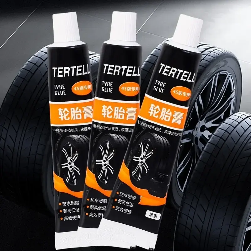 60ml Waterproof High Temperature Resistant Tyre Repair Liquid Black Strong Rubber Glues Adhesive Glue Automotive Repairs Tools