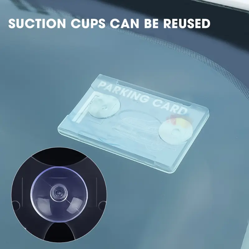 Car Card Sleeve Parking Ticket Clip Holder Auto Fastener Card Bill Windscreen Park Card Organizer Windshield Sticker Home Office