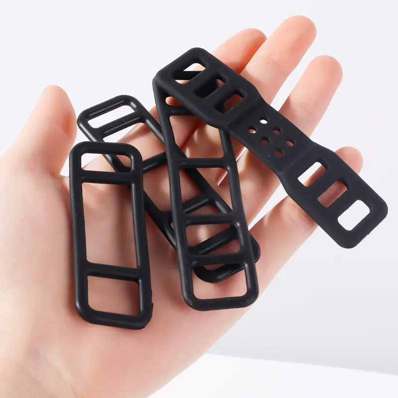 Universal Car Silicone Cable Tie Wrap Car Rearview Mirror Driving Recorder Fixed Bandage Auto Cable Fastening Zipper Strap