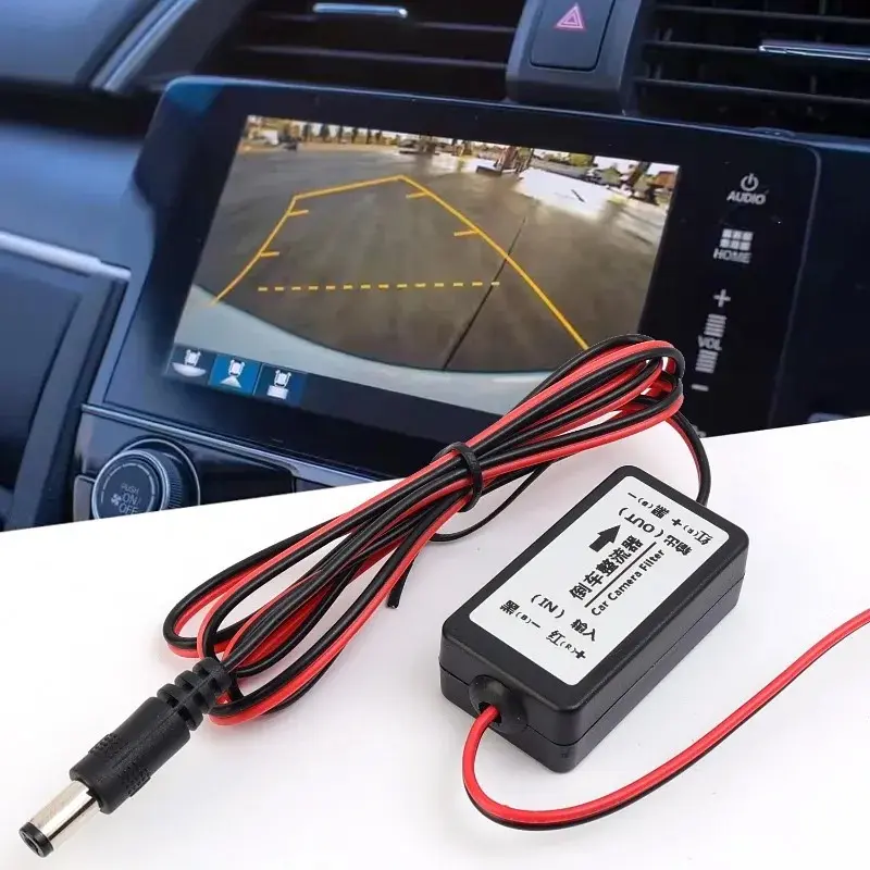 Car Reversing Camera Rectifier Parking Reverse Rear View Camera Tools Anti-interference DC Capacitor Connectors Auto Accessories