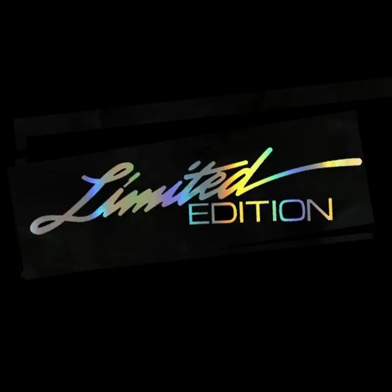 Creative Car Stickers LIMITED EDITION Car Laser Sticker Fashion Auto Body Glass Decoration Reflective Laser Decal Accesstories