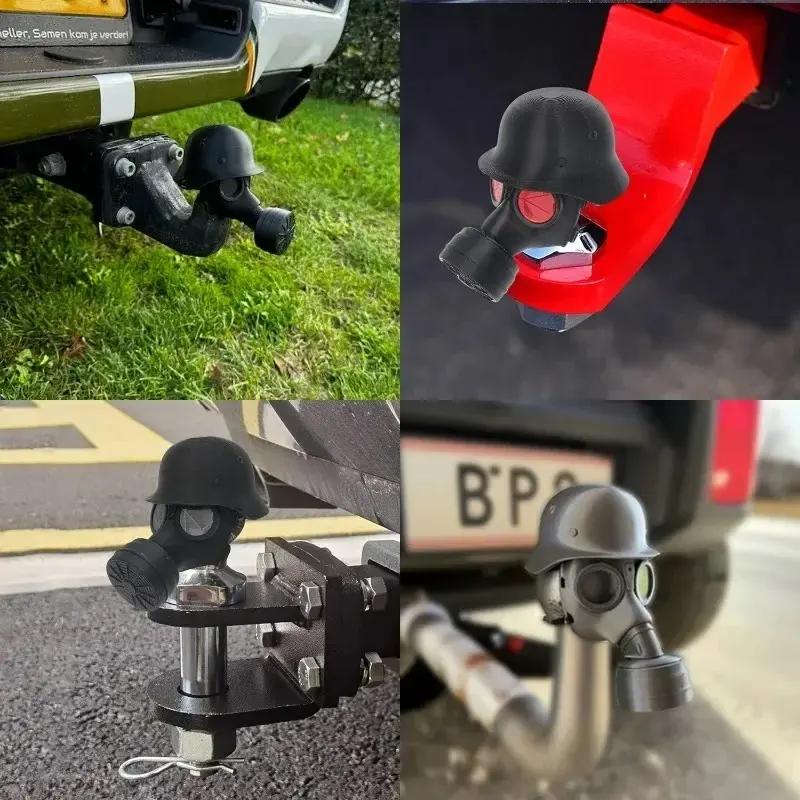 Universal Car Trailer Hook Ball Cover Prevent Rusting Dustproof Hitch Trailer Tow Protector Auto Plug Hook Exterior Decoration