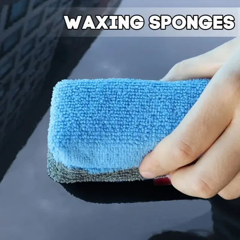 Microfiber Car Waxing Sponge Rectangular Sponge Cleaning Block Car Beauty And Maintenance Tools Car accessories