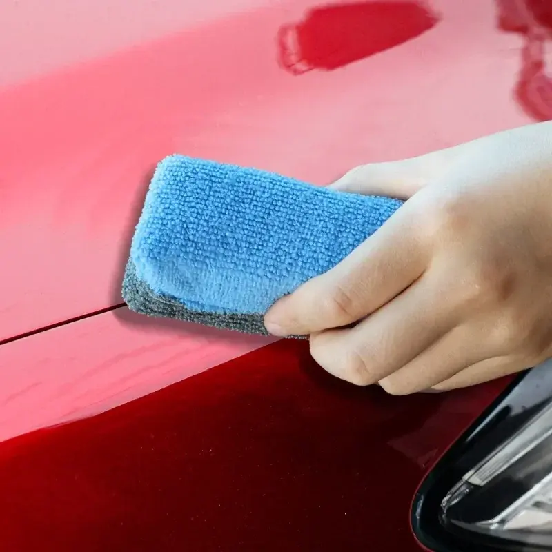 Microfiber Car Waxing Sponge Rectangular Sponge Cleaning Block Car Beauty And Maintenance Tools Car accessories