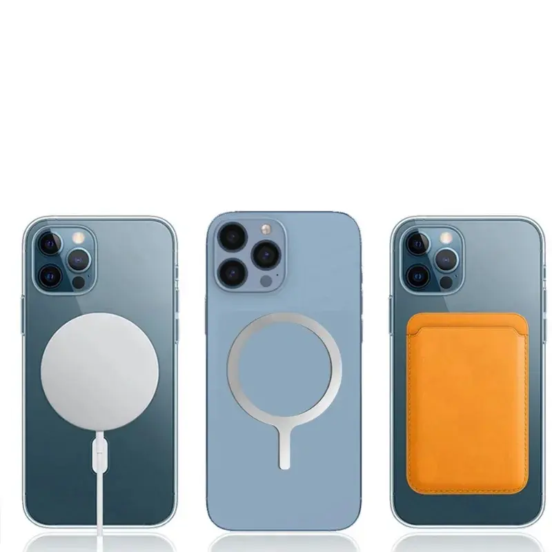 Q Styling Magnetic Metal Plate For Magnetic Car Phone Holder Metala Sticker Ring For Magsafe Wireless Charging for IPhone 15