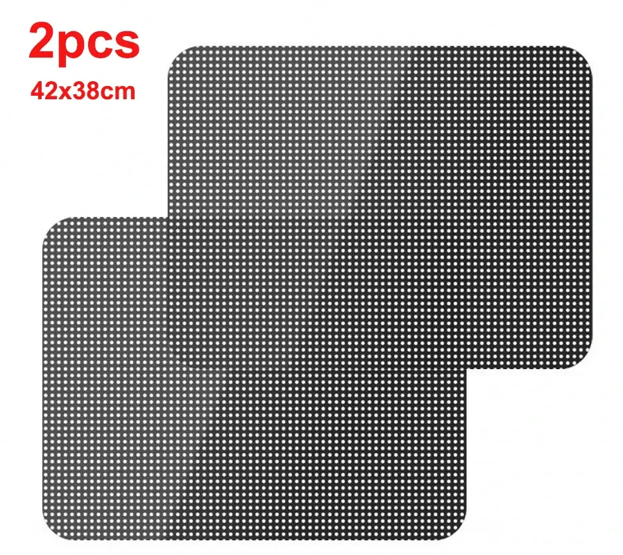 2Pcs Car Sunshade Stickers static Electrostatic Window Sun-shading Stickers Sun Block Car Rear Windows Side Blocks Cover Film